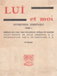 Image of Lui Et Moi: Entretiens Spirituels I