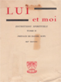 Image of Lui Et Moi: Entretiens Spirituels II