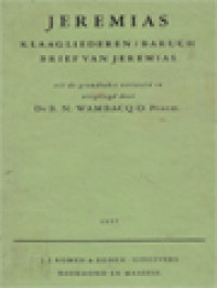 Image of Jeremias: Klaagliederen / Baruch Brief van Jeremias