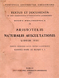 Aristotelis Naturalis Auscultationis, Librum VIII