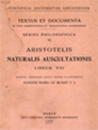 Image of Aristotelis Naturalis Auscultationis, Librum VIII
