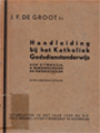 Image of Handleiding Bij Het Katholiek Godsdienstonderwijs: Aan Gymnasia, H. Burgerscholen En Kweekscholen