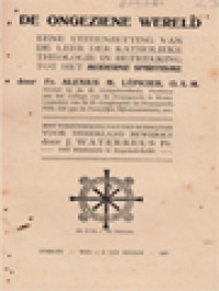 Image of De Ongeziene Wereld: Eene Uiteenzetting Van De Leer Der Katholieke Theologie In Betrekking Tot Het Moderne Spiritisme