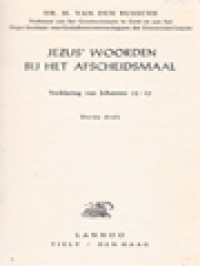 Image of Jezus' Woorden Bij Het Afscheidsmaal: Verklaring van Johannes 13-17
