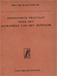 Image of Dogmatisch Tractaat Over Het Sacrament Van Het Huwelijk