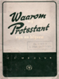 Image of Waarom Wij Protestant Zijn En Blijven