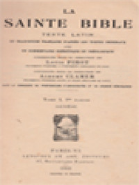 Image of La Sainte Bible: Texte Latin I.1. Genèse