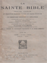 Image of La Sainte Bible: Texte Latin III. Josué, Juges, Ruth, Rois