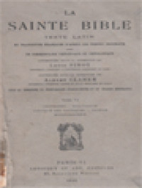Image of La Sainte Bible: Texte Latin VI. Proverbes, Ecclésiaste, Cantique Des Cantiques, Sagesse Ecclésiastique