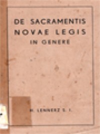 Image of De Sacramentis Novae Legis In Genere