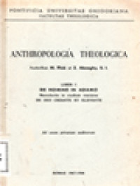 Image of Anthropologia Theologica I: De Homine In Adamo
