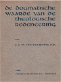 Image of De Dogmatische Waarde Van De Theologische Redeneering
