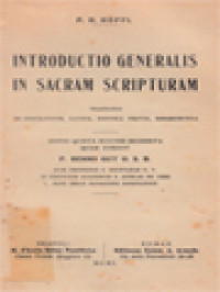 Image of Introductio Generalis In Sacram Scripturam