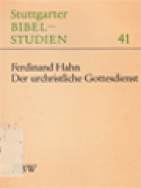 Image of Der Urchristliche Gottesdienst