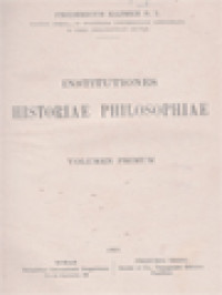 Image of Institutiones Historiae Philosophiae II