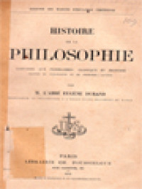 Image of Histoire De La Philosophie: Conforme Aux Programmes Classique Et Moderne