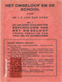 Image of Het Ongeloof En De School