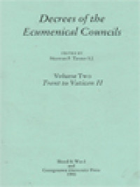 Image of Decrees Of The Ecumenical Councils II: Trent To Vatican II
