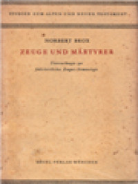 Image of Zeuge Und Märtyrer: Untersucbungen Zur Frübcbristlichen Zeugnis Terminologie