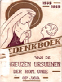 Image of Gedenkboek Van De Religieuzen Ursulinen Der Rom. Unie Op Java 1535-1935