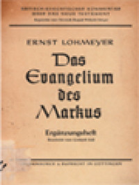 Image of Das Evangelium Des Markus