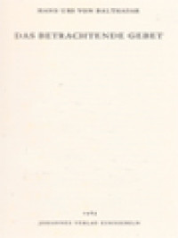 Image of Das Betrachtende Gebet