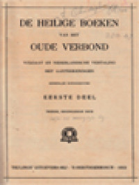 Image of De Heilige Boeken Van Het Oude Verbond I: De Boeken Van Moses - Het Boek Deuteronomium