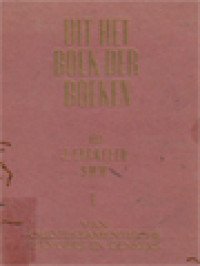 Image of Uit Het Boek Der Boeken I: Van Oudtestamentische Zangers En Denkers