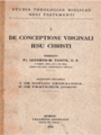 Image of De Conceptione Virginali Iesu Christi: I.  De Duplici Genealogia; II. De Fratribus Domini