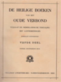 Image of De Heilige Boeken Van Het Oude Verbond V: Het Boek Der Spreuken