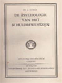 Image of De Psychologie Van Het Schuldbewustzijn
