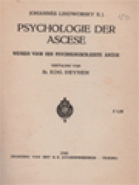 Image of Psychologie Der Ascese: Wenken Voor Een Psychologisch-Juiste Ascese
