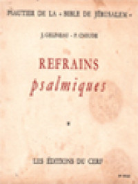 Image of Recueil De Refrains Psalmiques: Pour Les 150 Psaumes Tt Les 18 Cantiques Bibliques