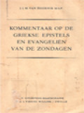 Kommentar Op De Griekse Epistels En Evangelien Van De Zondagen