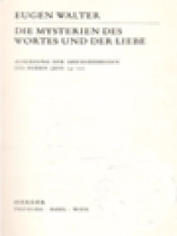 Image of Die Mysterien Des Wortes Und Der Liebe: Auslegung Der Abschiedsreden Des Herrn (Joh. 14-17)