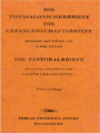 Image of Die Thessalonicherbriefe Die Gefangenschaftsbriefe