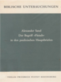 Image of Der Begriff »Fleisch« In Den Paulinischen Hauptbriefen