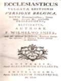 Ecclesiasticus Vulgatae Editionis, Versione Belgica