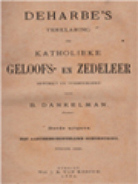 Image of Deharbe's Verklaring Der Katholieke Geloofs- En Zedeleer II
