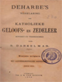 Image of Deharbe's Verklaring Der Katholieke Geloofs- En Zedeleer III