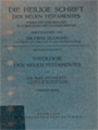 Image of Die Heilige Schrift Des Neuen Testamentes: Theologie Des Neuen Testamentes II