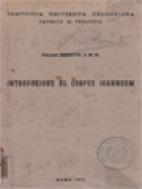 Image of Introduzione Al Corpus Ioanneum