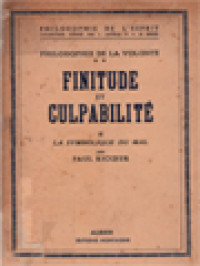 Image of Finitude Et Culpabilité II: La Symbolique Du Mal