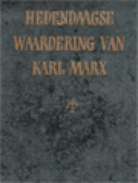 Image of Hedendaagse Waardering Van Karl Marx