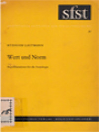 Image of Wert Und Norm: Begriffsanalysen Für Die Soziologie