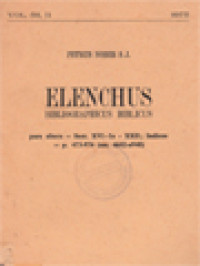 Image of Elenchus Bibliographicus Biblicus 56-II