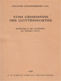 Image of Vom Geheimnis Des Gotteswortes: Einführung In Das Verständnis Der Heiligen Schrif