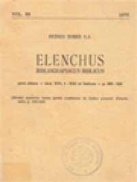 Image of Elenchus Bibliographicus Biblicus 53-II