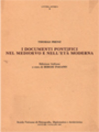 Image of I Documenti Pontifici Nel Medioevo E Nell'età Moderna
