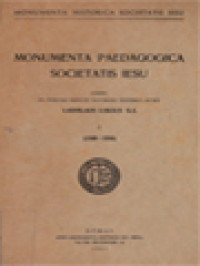 Image of Monumenta Paedagogica Societatis Iesu I: (1540-1556)